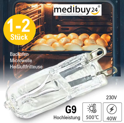 Halogen backofenlampe - g9,